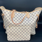 LV Neverfull Damier Azur