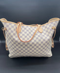 LV Neverfull Damier Azur